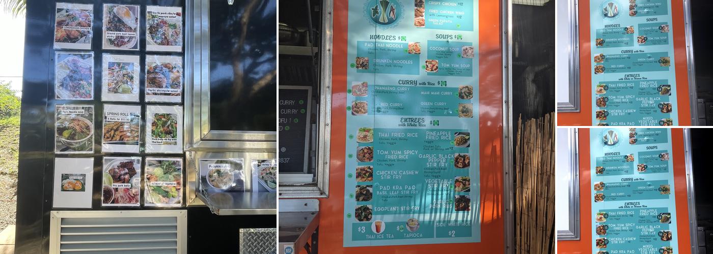 Thai Farm Fresh Menu