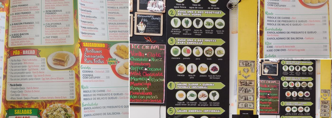 Fruta Loca Menu