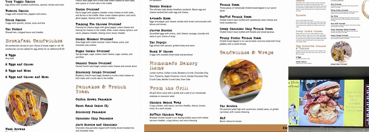 The Bagel Nook Menu