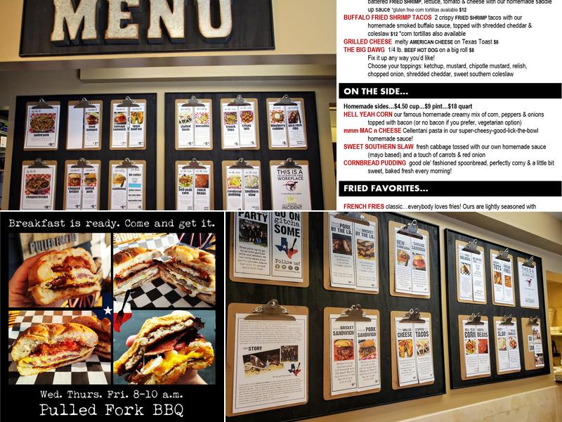 Pulled Fork BBQ Menu