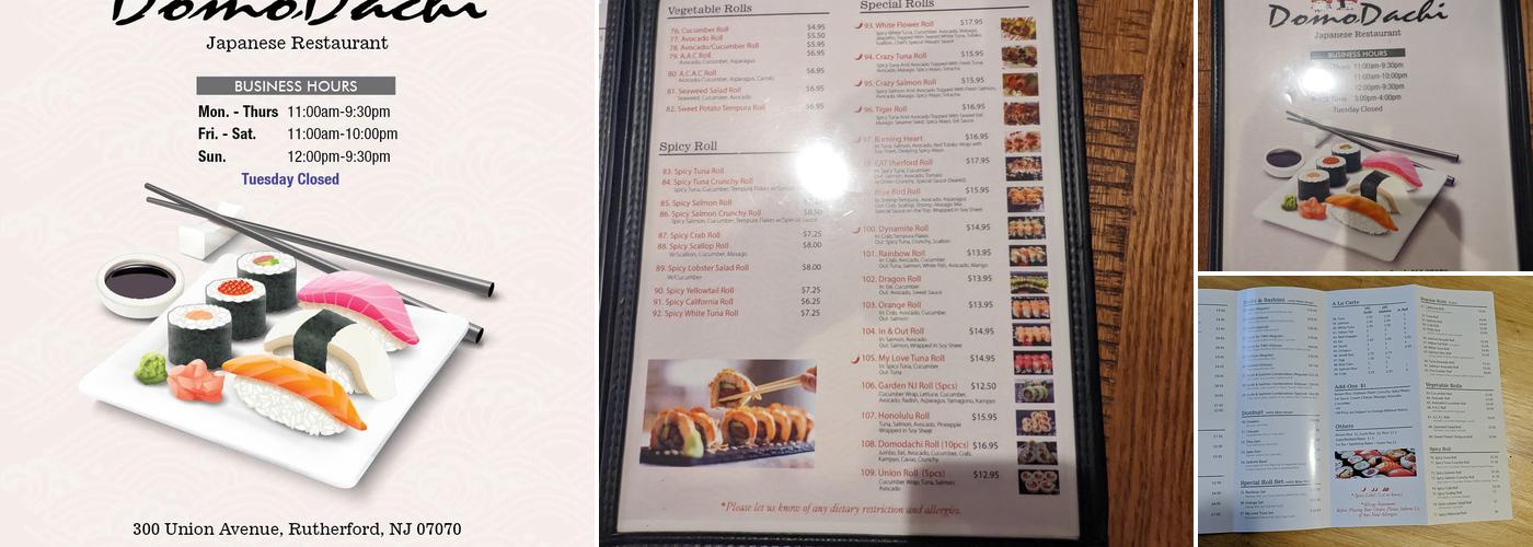 Domodachi Sushi Menu