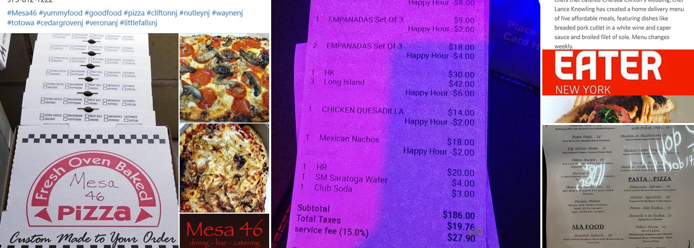Taboo Restaurant & Bar Menu