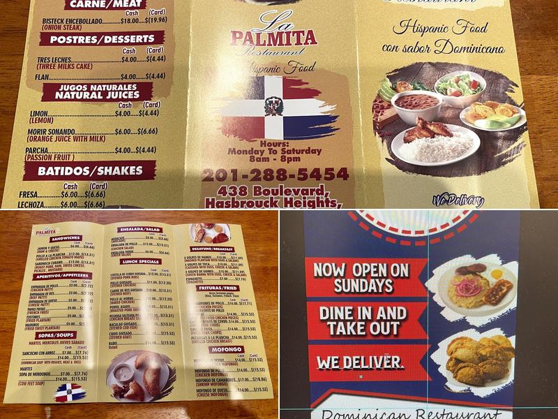 La Palmita Restaurant 2 Menu