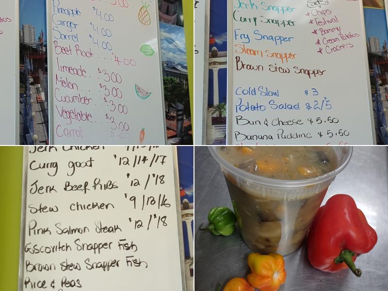 Hill’s Carib Flava Menu