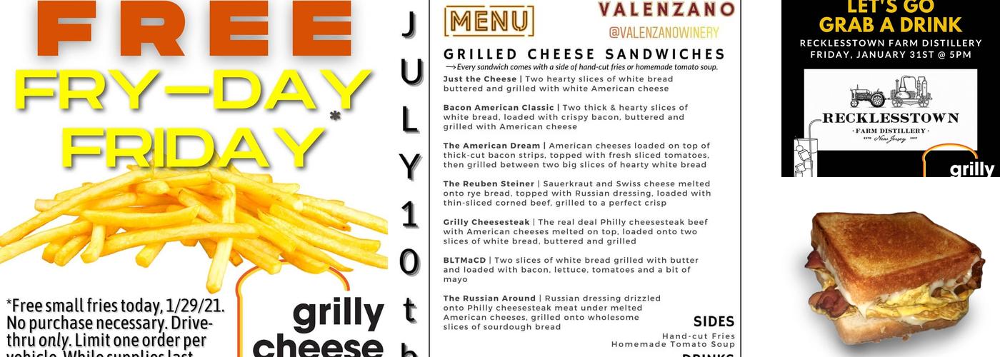 Grilly Cheese Menu