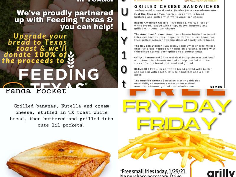 Grilly Cheese Menu