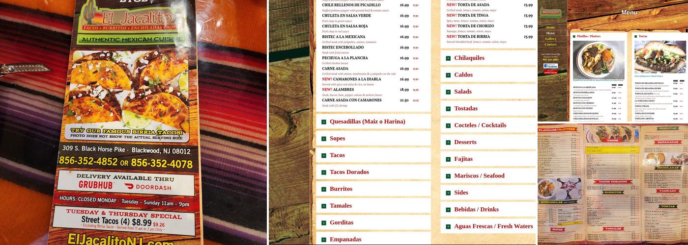El Jacalito Menu