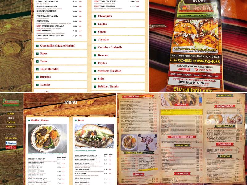 El Jacalito Menu