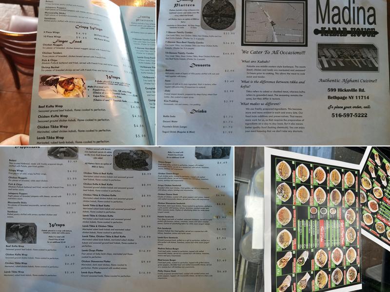Halal Express Kabab House Menu