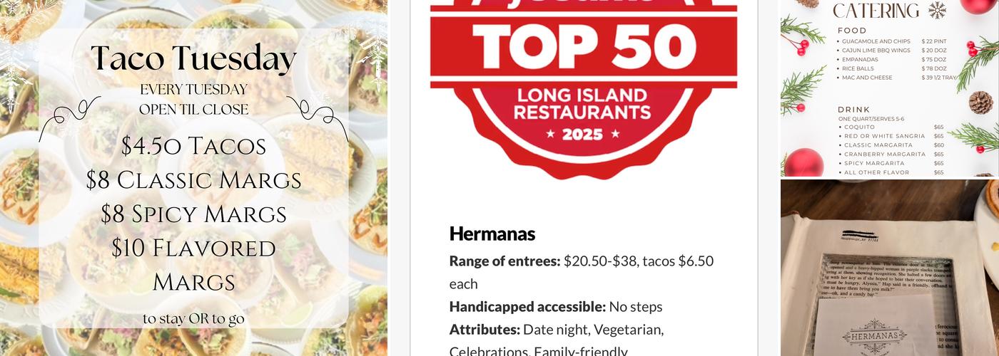Hermanas Kitchen and Cocktails Menu
