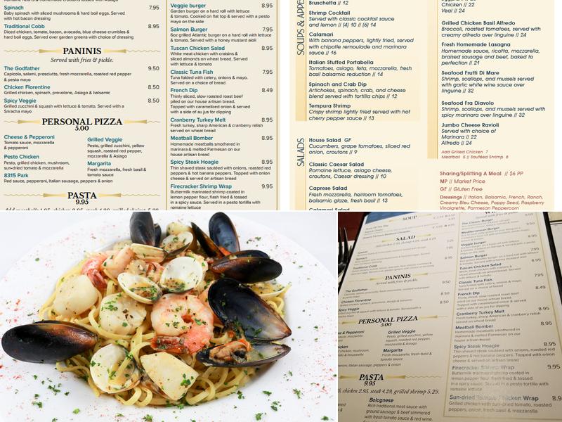 Fortune's Italian Steakhouse Menu