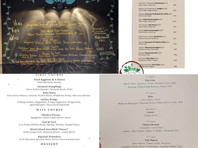 Radici Kitchen & Bar Menu
