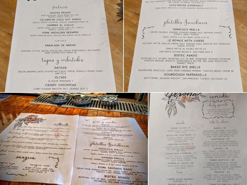 Ferona Menu