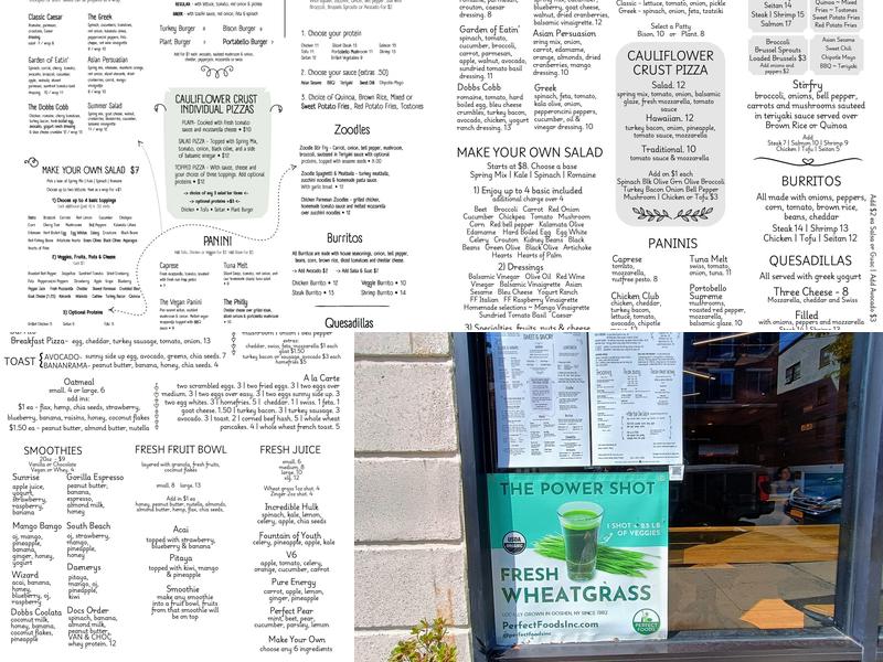 Sweet and Savory Menu