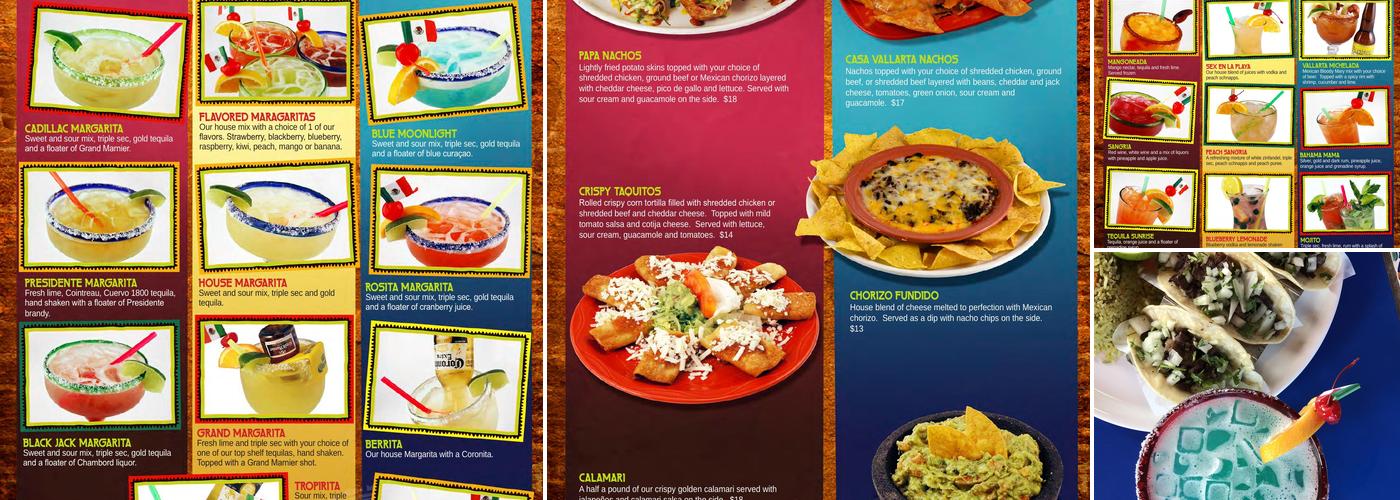 Casa Vallarta Menu