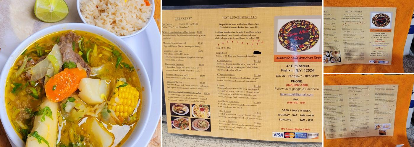 Latin Mix Deli & Grocery Menu