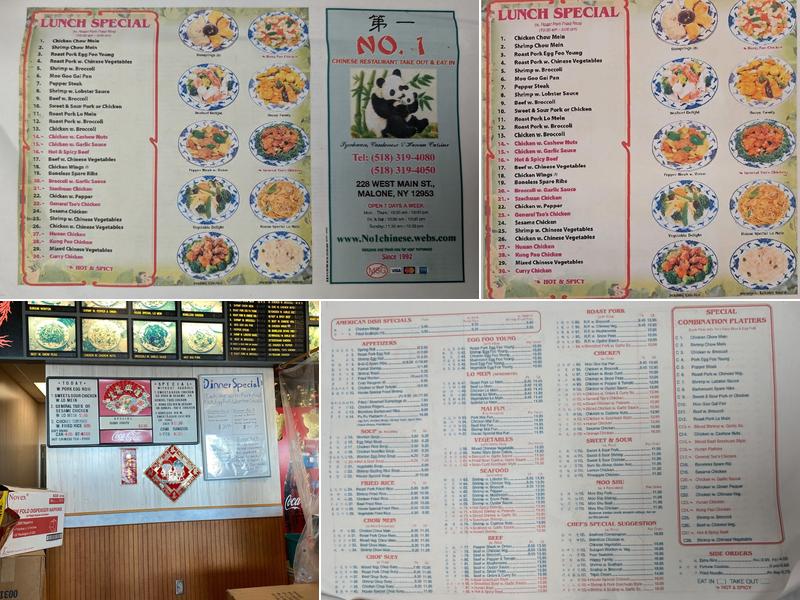No.1 Menu