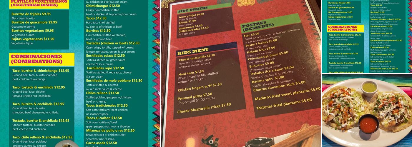 Órale Mexico Menu