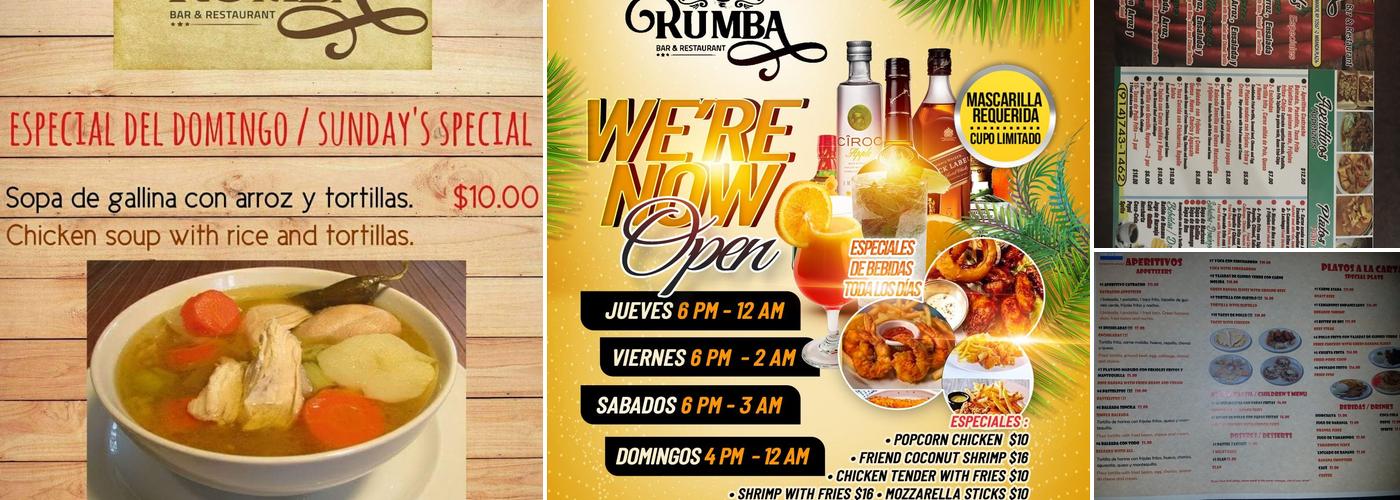 Rumba 151 Menu