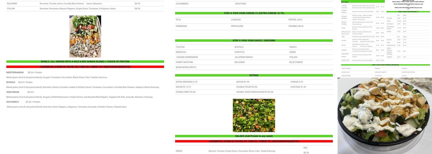 Lighter Side Eatery Menu