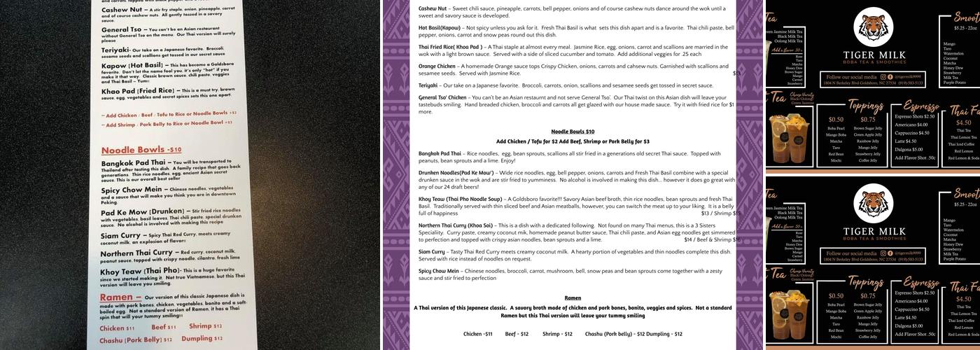 My Thai Bowl - Delivery Only Menu