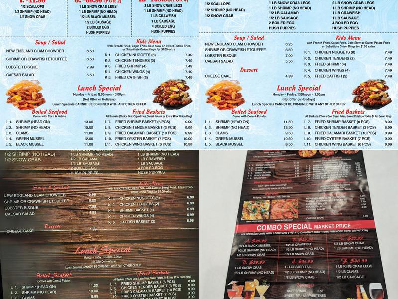 Blue Crab Juicy Seafood & Bar Menu