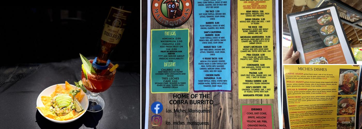 Las Miches Marisqueras Menu