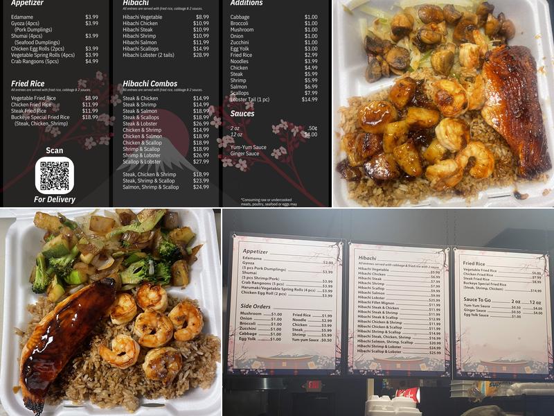 Buckeye Hibachi (Chatterton Rd.) Menu