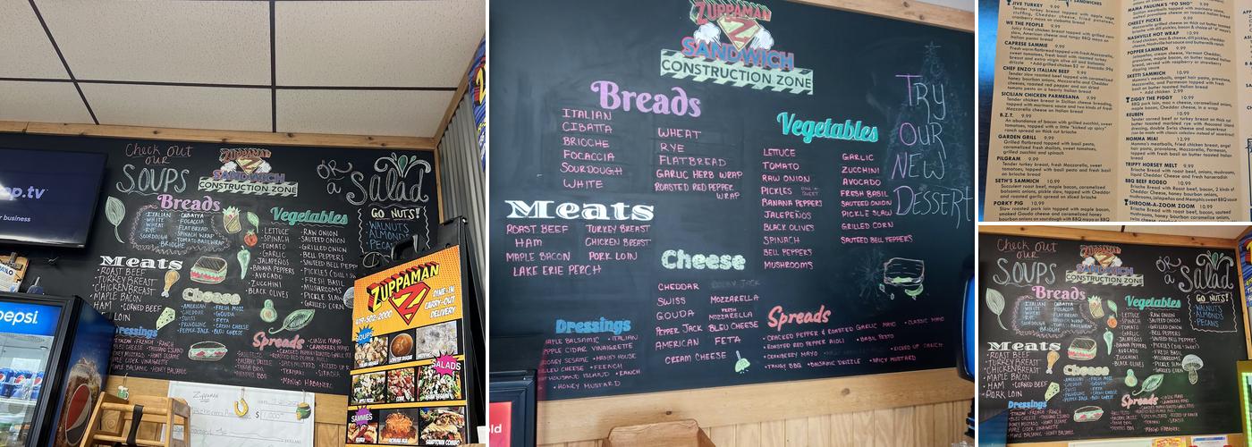 Zuppaman Menu