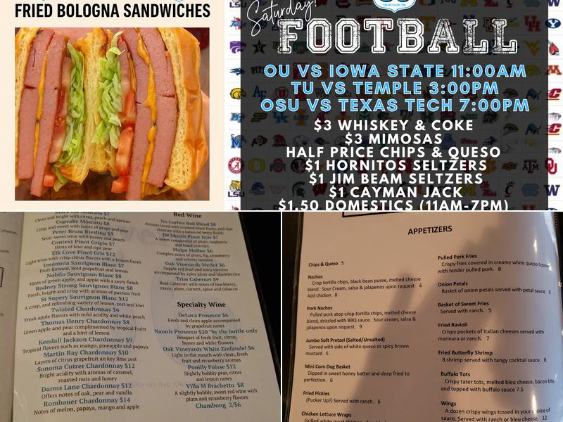 Tavern 56 Menu