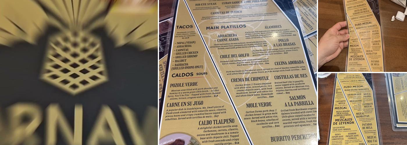 CARNAVAL MEXICAN GRILL Menu