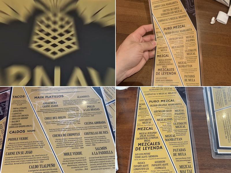 CARNAVAL MEXICAN GRILL Menu