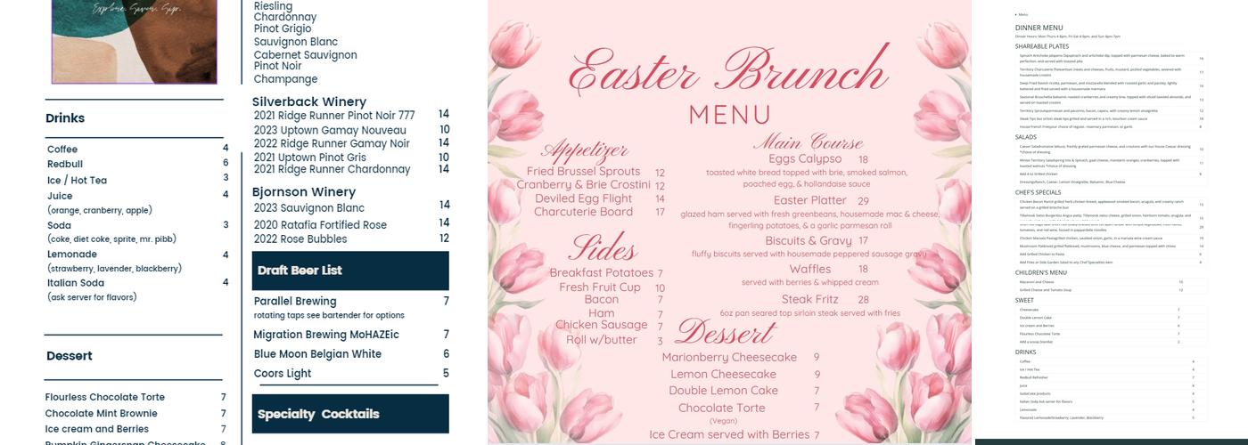 Territory Menu