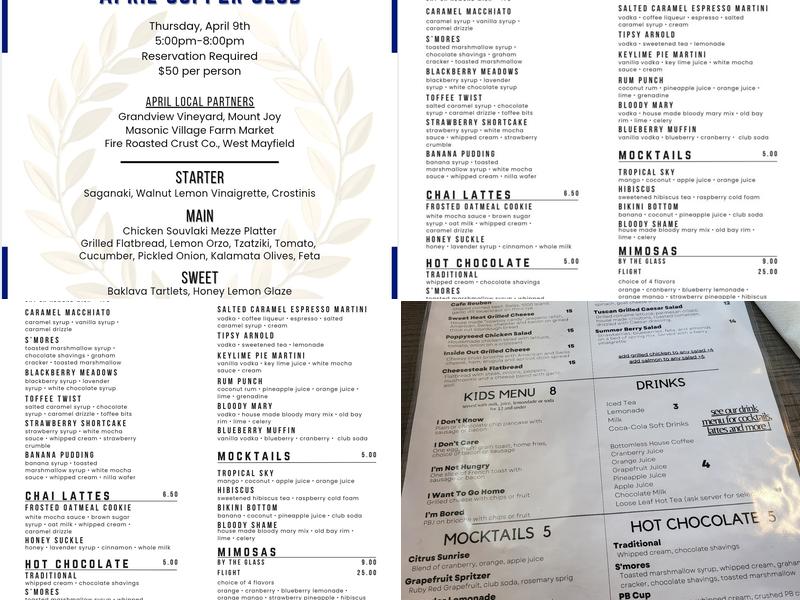 Whisk Cafe Menu