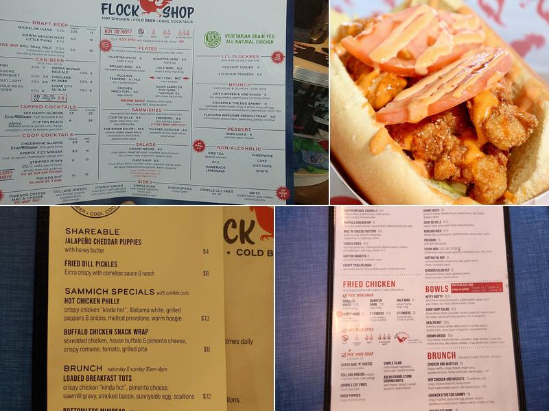 Flock Shop Menu