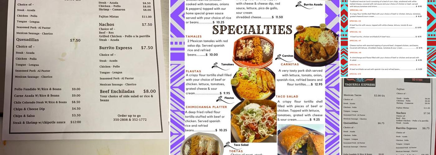 La Patrona Menu