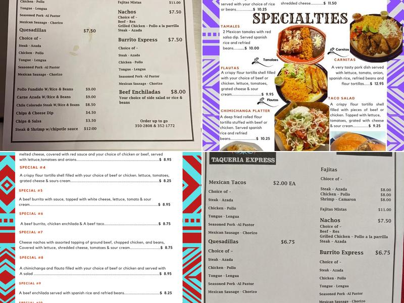 La Patrona Menu