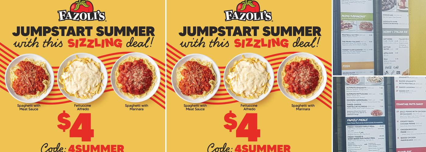 Fazoli's Menu