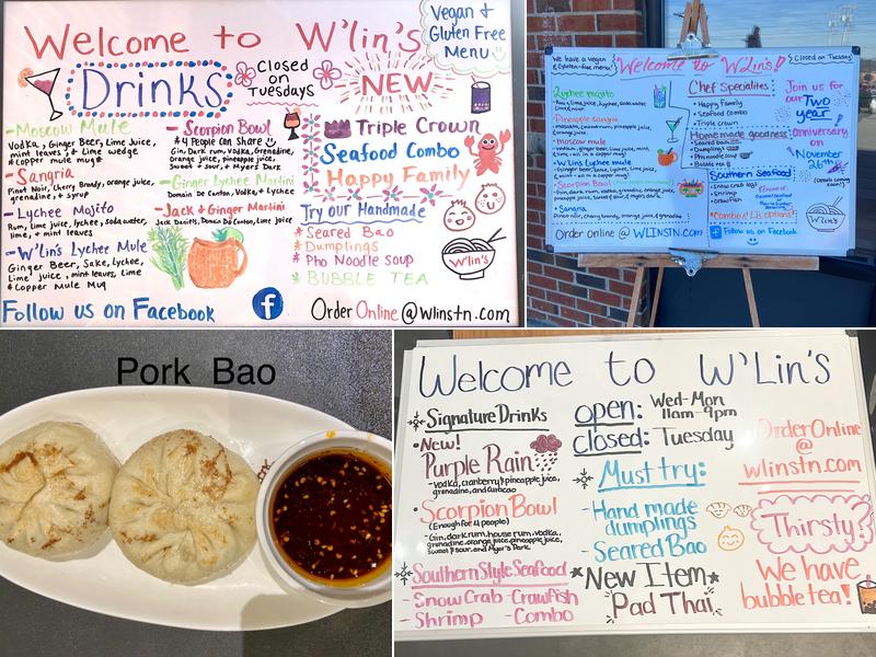 W'lins Asian cuisine & spirits Menu