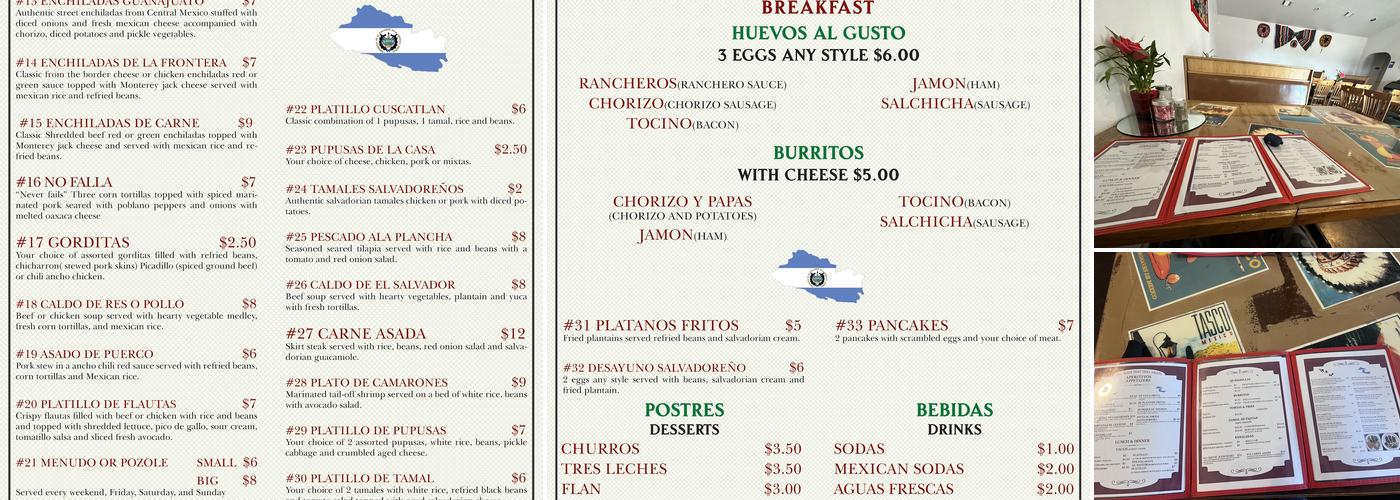 Asaderos - lancaster Menu