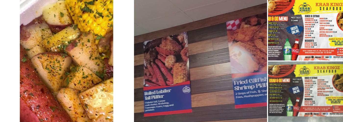 Krab Kingz Seafood Little Elm Menu