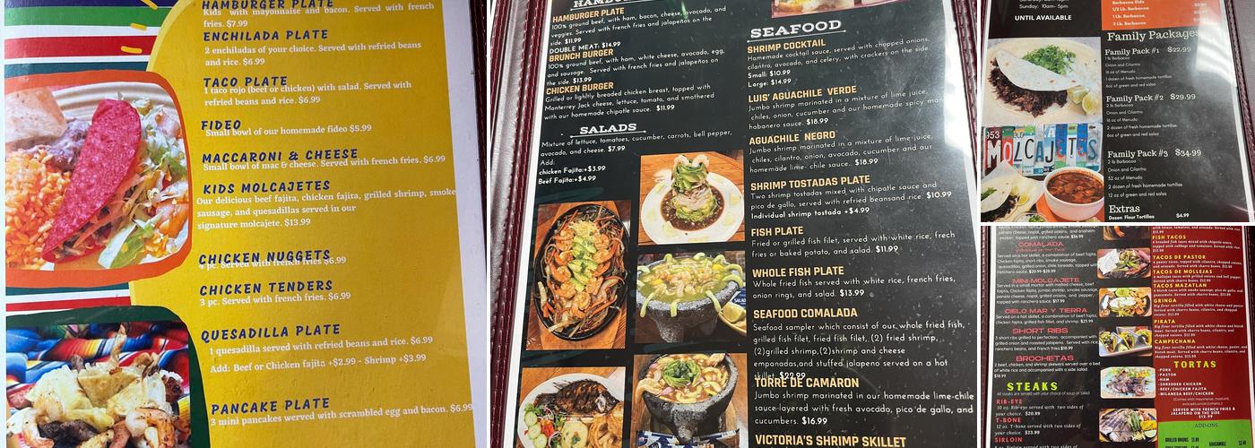 Molcajetes Restaurant Menu