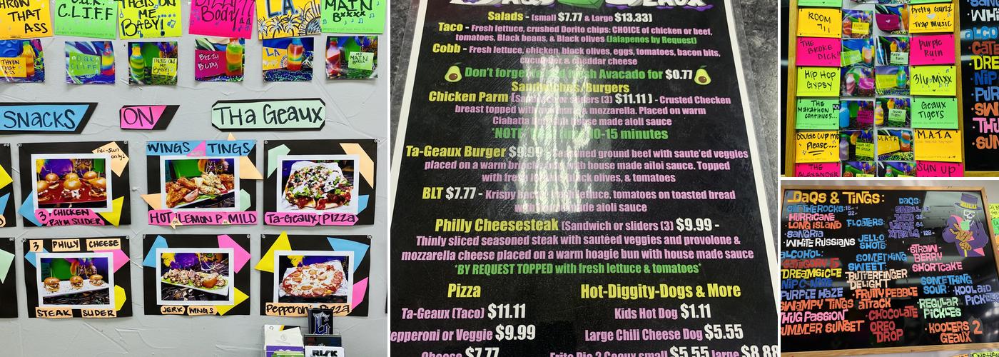 Daqs 2 Geaux Menu
