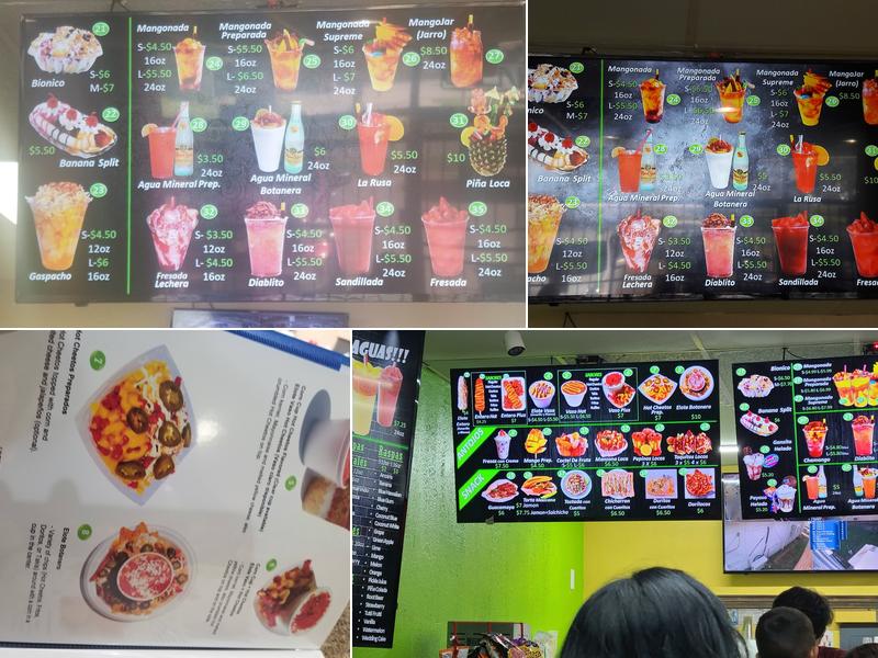 Elote Spot Menu