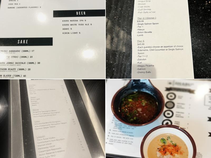 Shabu² Menu