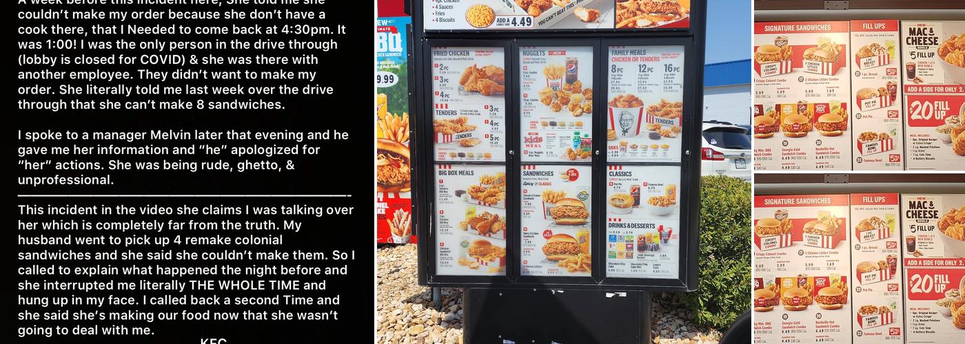 KFC Menu