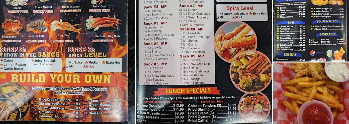 Red Crab Menu
