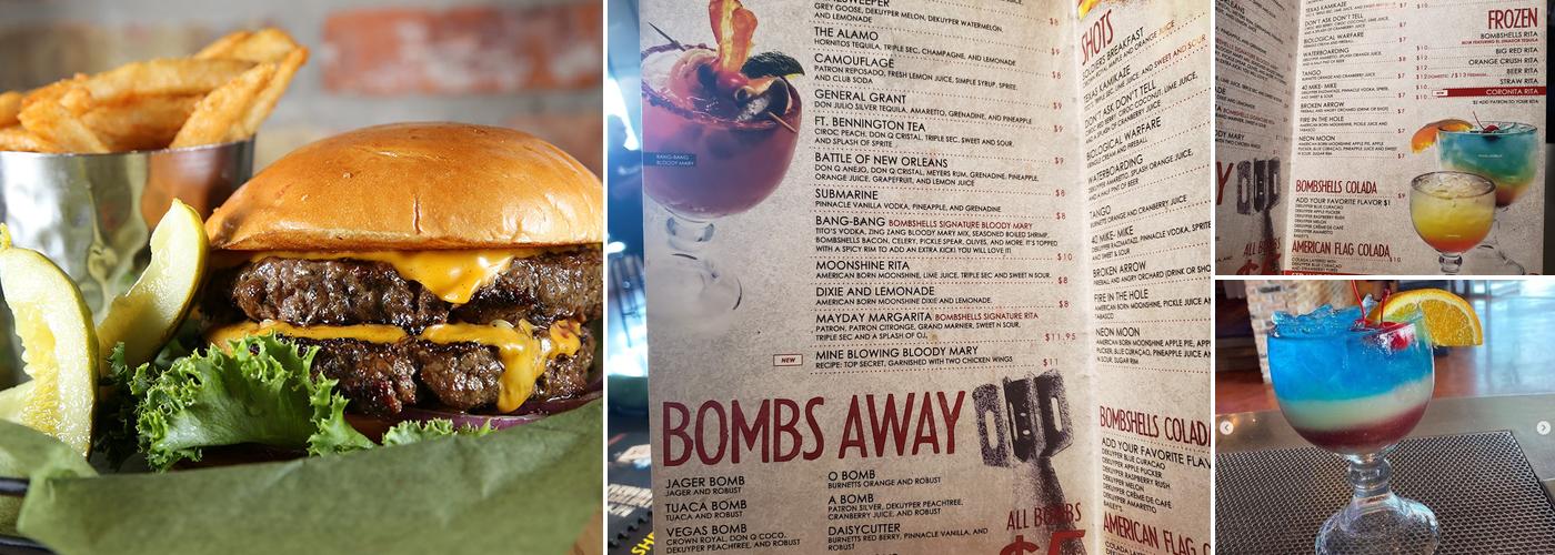 Bombshells Menu
