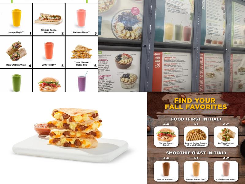 Tropical Smoothie Cafe Menu