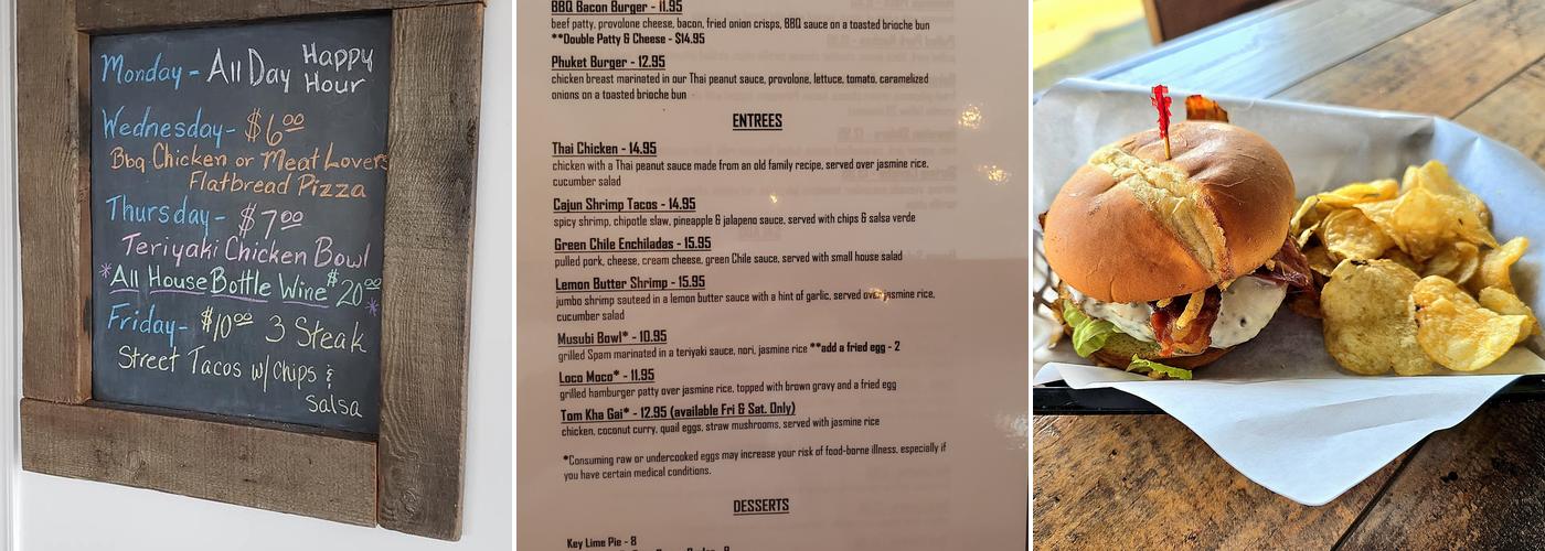 Thirsty Hound Drinkery Menu